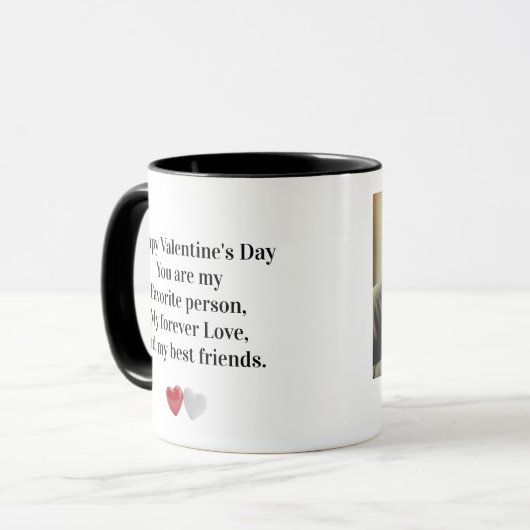 Personalized Image and text マグカップ (正面左)