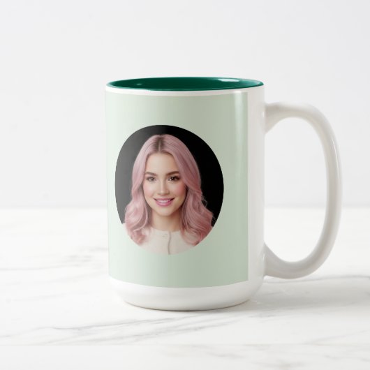 Personalized Image Custom Mug Unique Design ツートーンマグカップ (右)