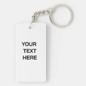 Personalized image keychain, Personalized text キーホルダー (裏面)