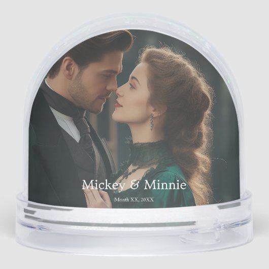 Personalized In Loving Memory Photo Snow Globe (裏面)