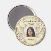 Personalized In Memorial Photo Template マグネット (正面/裏面)