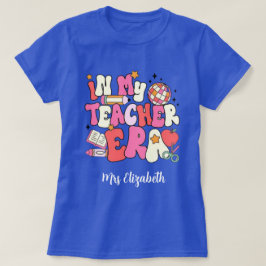 Personalized In My Teacher Era, Retro teacher's. Tシャツ