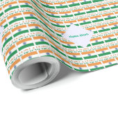 Personalized India Tiled Gift ラッピングペーパー (ロールコーナー)