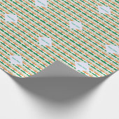 Personalized India Tiled Gift ラッピングペーパー (角)