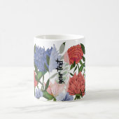 Personalized Indian Floral コーヒーマグカップ (中央)