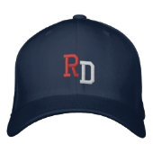 Personalized Initial Baseball Cap - Embroidered 刺繍入りキャップ (正面)