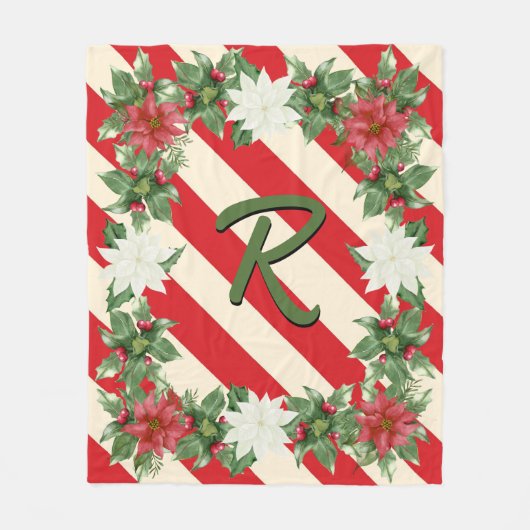 Personalized Initial Blanket フリースブランケット (正面)