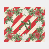 Personalized Initial Blanket フリースブランケット (正面(横))