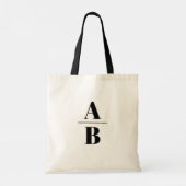 Personalized Initial Canvas Tote Bag トートバッグ (裏面)