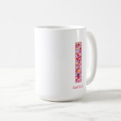 Personalized Initial | Floral Letter I Monogram  コーヒーマグカップ (正面右)