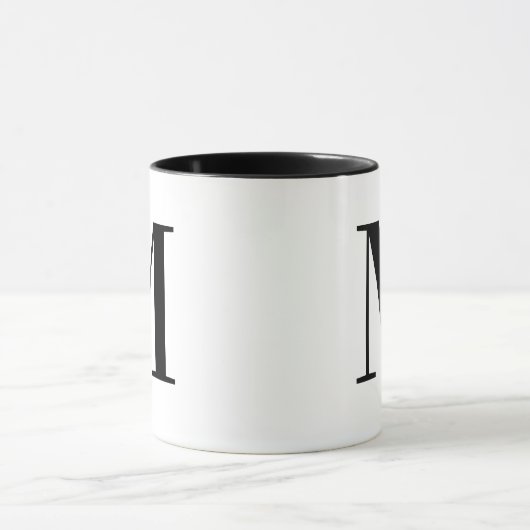 Personalized initial M Mug Monogrammed Gift マグカップ (中央)