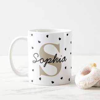 Personalized Initial & Name Mug – Gift Cup コーヒーマグカップ