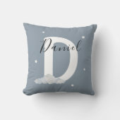 Personalized Initial Name Nursery Throw Pillow クッション (正面)