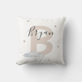 Personalized Initial Pillow for Boys Custom Name クッション (正面)