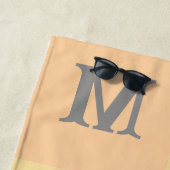 Personalized Initials Beach Towel ビーチタオル (インサイチュ)