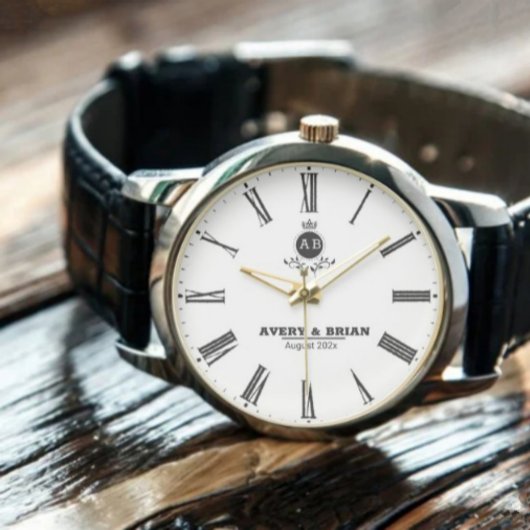 Personalized Initials Elegant Custom Name  腕時計
