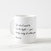 Personalized Inspirational Quote Mug コーヒーマグカップ (正面左)