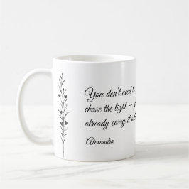 Personalized Inspirational Quote Mug コーヒーマグカップ