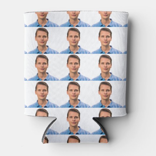 Personalized Insulated Can cooler, funny photo can 缶クーラー (正面)