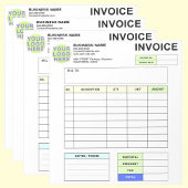 Personalized Invoice Order Form & Business Logo ノートパッド
