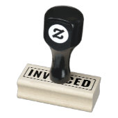 Personalized INVOICED Label Wood Art ラバースタンプ (スタンプ)
