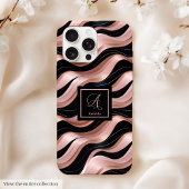Personalized iPhone 16 Case Elegant Rose Gold Art Case-Mate iPhoneケース