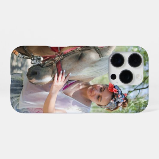 Personalized iPhone Case with Custom Photo iPhoneケース (裏面横)