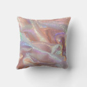 Personalized Iridescent Pastel Sparkle Satin クッション (裏面)