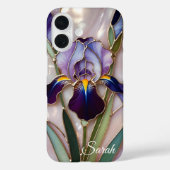 Personalized Iris Flower Phone Case Elegant Case-Mate iPhoneケース (裏面)