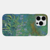 Personalized Irises by Claude Monet iPhoneケース (裏面横)
