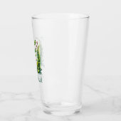 Personalized Irish Botanical Shamrock Pint Glass タンブラーグラス (左)