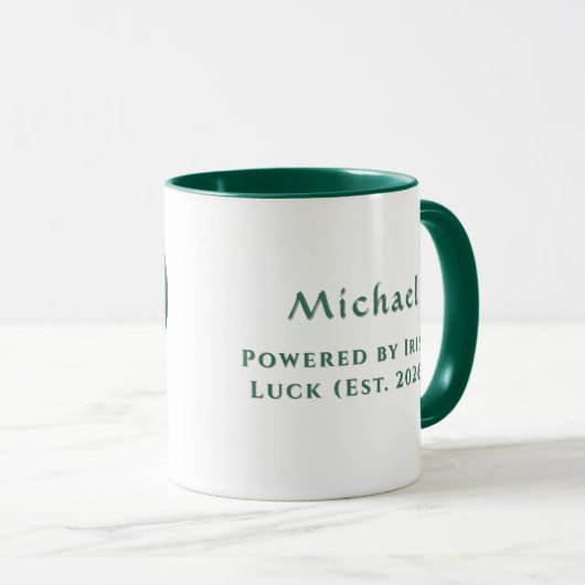  Personalized Irish Luck Celtic Lanterns Mug マグカップ (正面右)