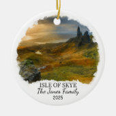 Personalized Isle of Skye Ornament, Scotland セラミックオーナメント (正面)