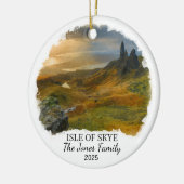 Personalized Isle of Skye Ornament, Scotland セラミックオーナメント (左)