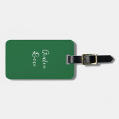 Personalized Italian Flag Luggage Tags ラゲッジタグ (正面横)