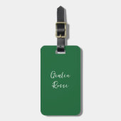 Personalized Italian Flag Luggage Tags ラゲッジタグ (正面縦)