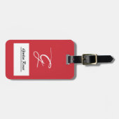 Personalized Italian Flag Luggage Tags ラゲッジタグ (正面横)