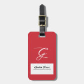 Personalized Italian Flag Luggage Tags ラゲッジタグ (正面縦)