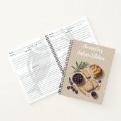 Personalized Italian Kitchen Rustic Bread & Recipe ノートブック (内部)