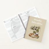 Personalized Italian Kitchen Rustic Bread  Recipe ノートブック (内部)