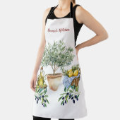 Personalized Italian Watercolor Cooking  エプロン (インサイチュ)