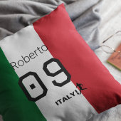 Personalized Italy National Flag Colors Soccer Fan クッション
