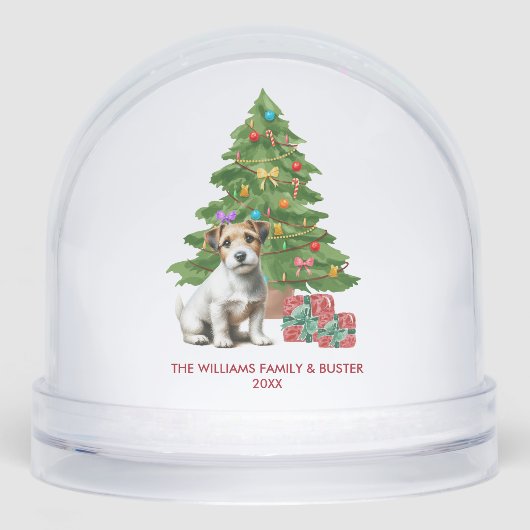 Personalized Jack Russel Terrier Dog Christmas (正面)