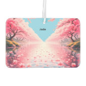 Personalized "Jade" Cherry Blossom Air Freshener カーエアーフレッシュナー (裏面)