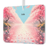 Personalized "Jade" Cherry Blossom Air Freshener カーエアーフレッシュナー (左)