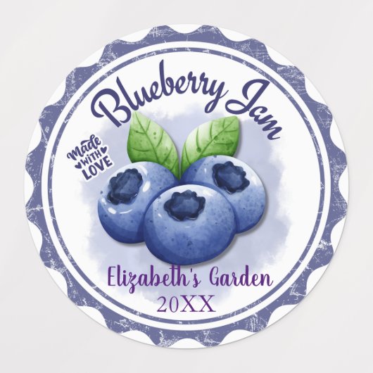 Personalized Jam Jar Waterproof Labels  ラベル (デザイン2)