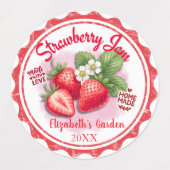 Personalized Jam Jar Waterproof Labels  ラベル (デザイン1)