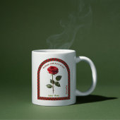 Personalized January Birth Month Flower Coffee Mug コーヒーマグカップ