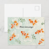 Personalized Japanese Goldfish Postcard | Custom M ポストカード (正面/裏面)