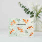 Personalized Japanese Goldfish Postcard | Custom M ポストカード (スタンド正面)